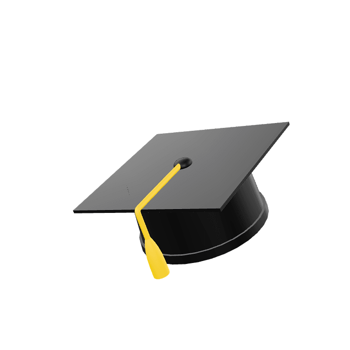 Graduation, Graduate, Education 3D model. Free for use. - Image 1