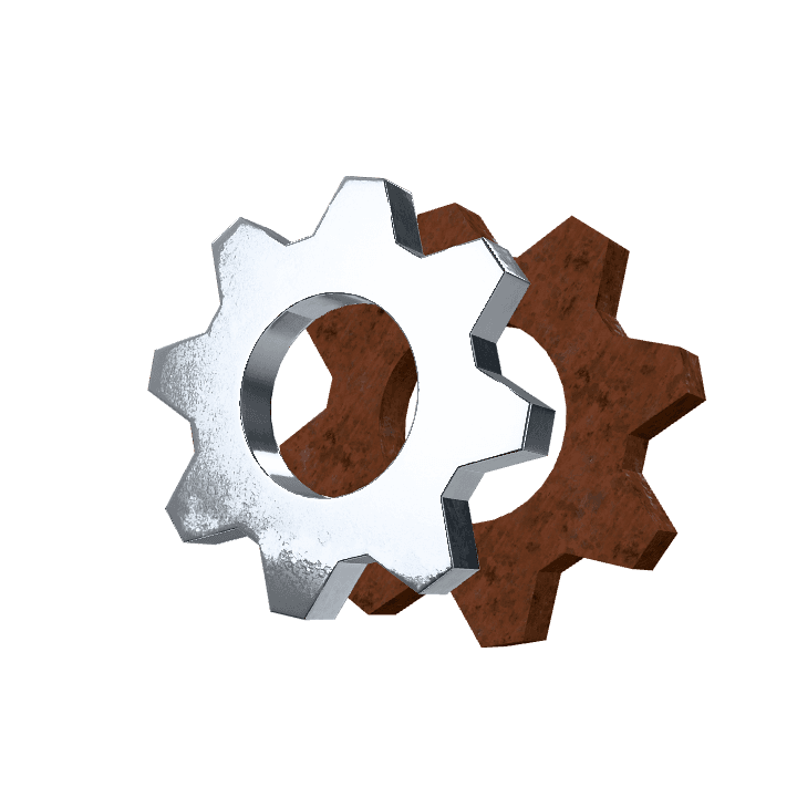 Gear, Mechanism, Industrial 3D model. Free for use.