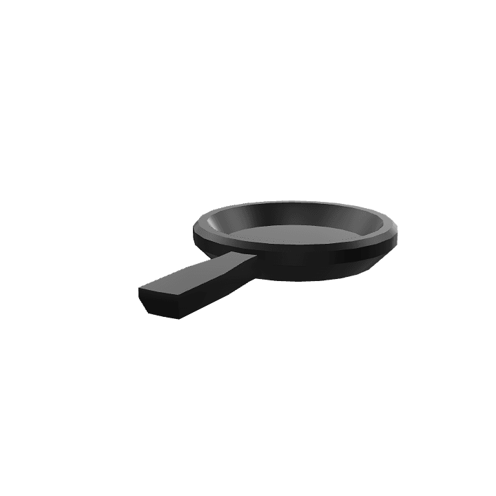 Pan, Frying-pan, Kitchenware 3D model. Free for use. - Image 1