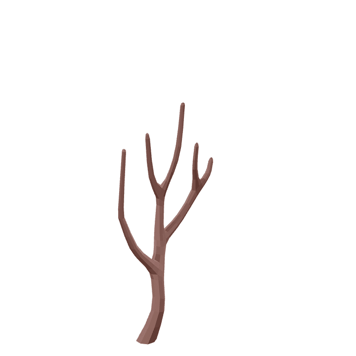 Willow-tree, Dead, Tree 3D model. Free for use. - Image 1