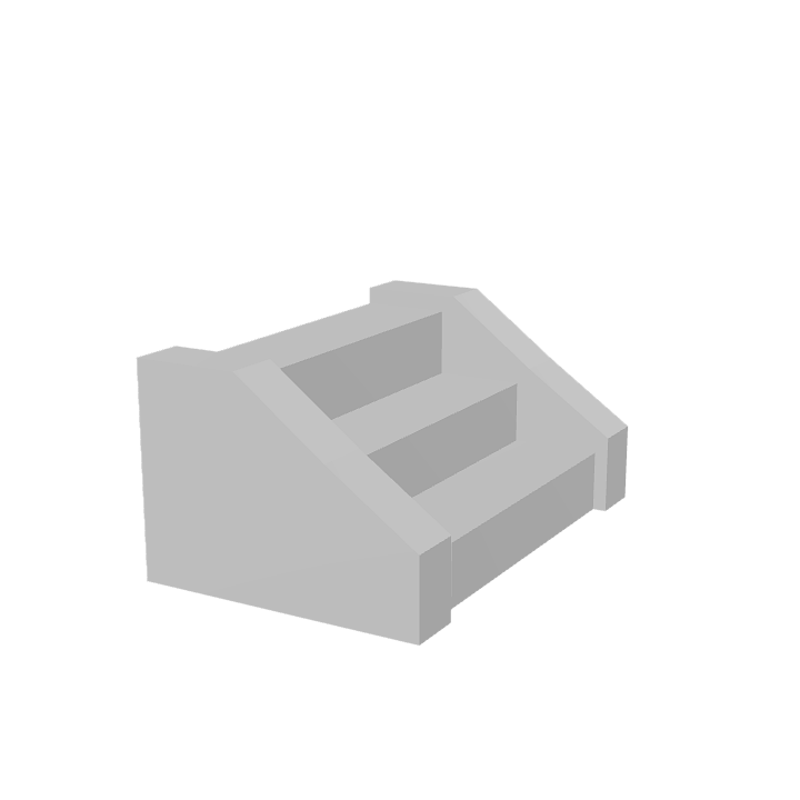 Stairs, Steps, Wood 3D model. Free for use. - Image 1