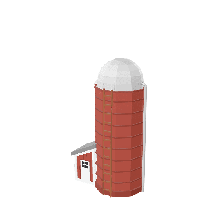 Silo-house, Silo, House 3D model. Free for use. - Image 1