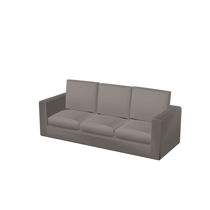 Large-couch, Couch, Sofa 3D model. Free for use. - Image 1