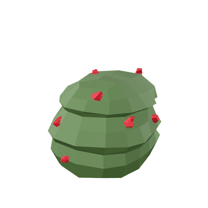 Bush, Berries, Plant 3D model. Free for use. - Image 1