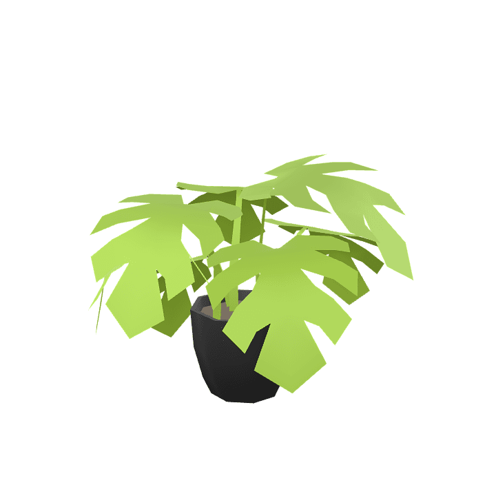 Houseplant, Plant, Green 3D model. Free for use. - Image 1
