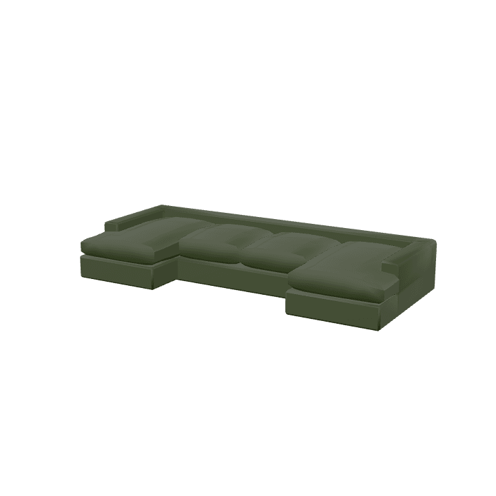 Large-couch, Couch, Sofa 3D model. Free for use. - Image 1