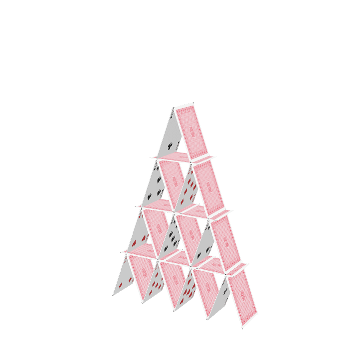 Cards, Game, Castle 3D model. Free for use. - Image 1