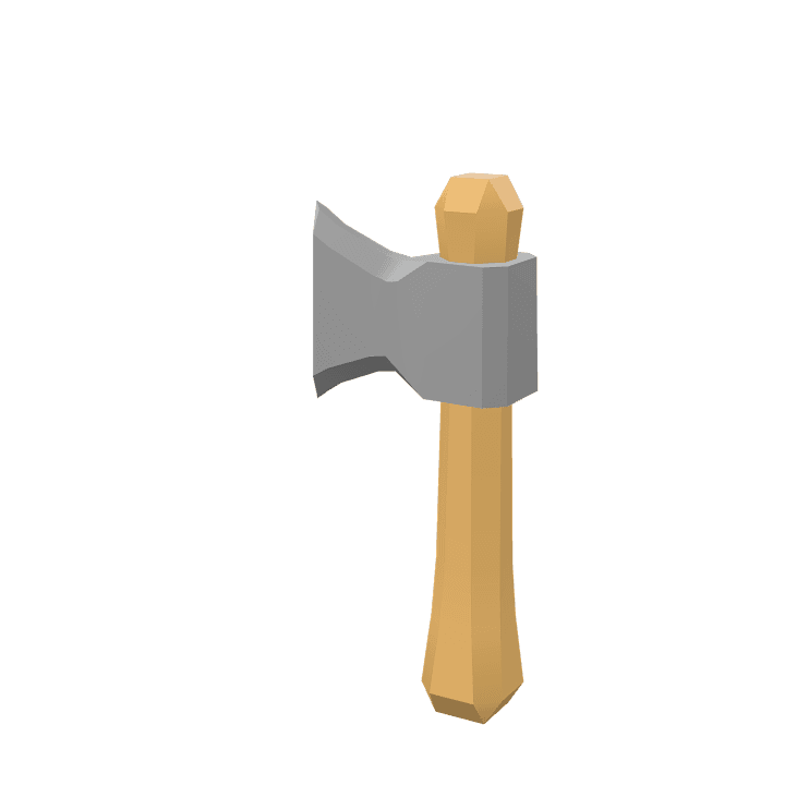 Axe, Stone, Weapon 3D model. Free for use. - Image 1