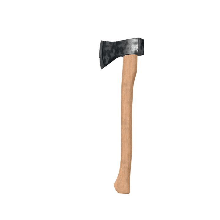 Axe, Tool, Sharp 3D model. Free for use. - Image 1