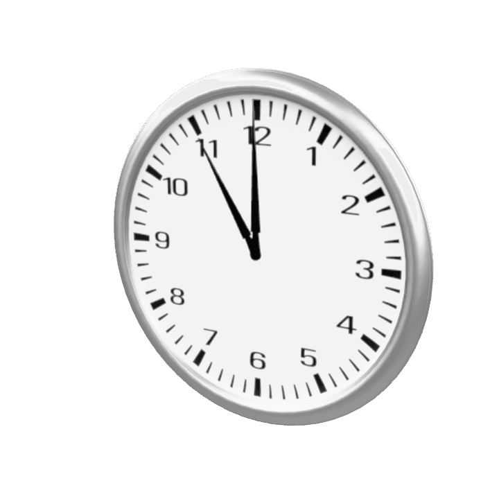 Clock, Time, Wall clock 3D model. Free for use. - Image 1