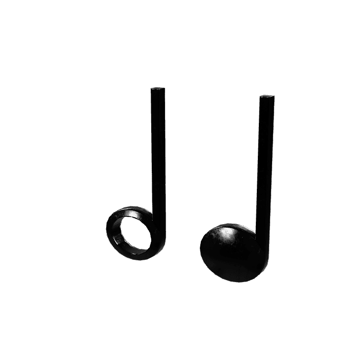 Musical-note, Music, Symbol 3D model. Free for use. - Image 1