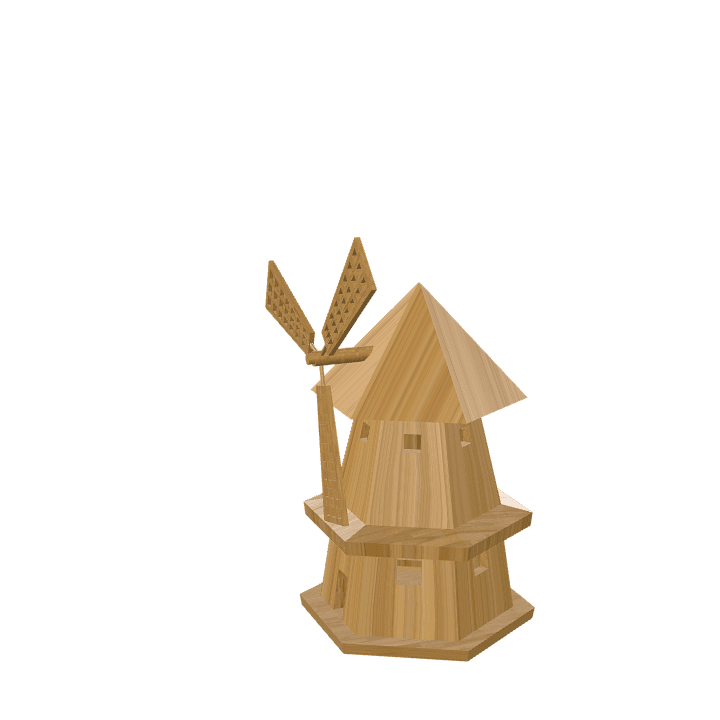 Mills, The windmills, Landscape 3D model. Free for use.