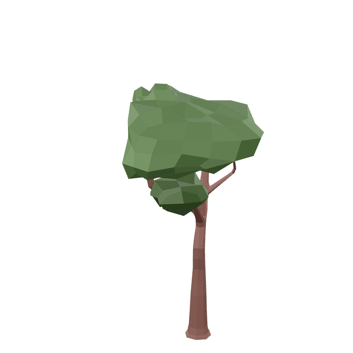 Common-tree, Tree, Green 3D model. Free for use. - Image 1
