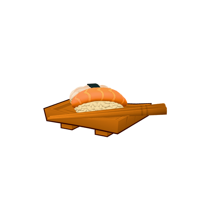 Food, Sushi, Japanese 3D model. Free for use. - Image 1
