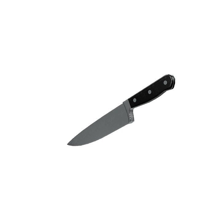Kitchen-knife, Knife, Cooking 3D model. Free for use. - Image 1