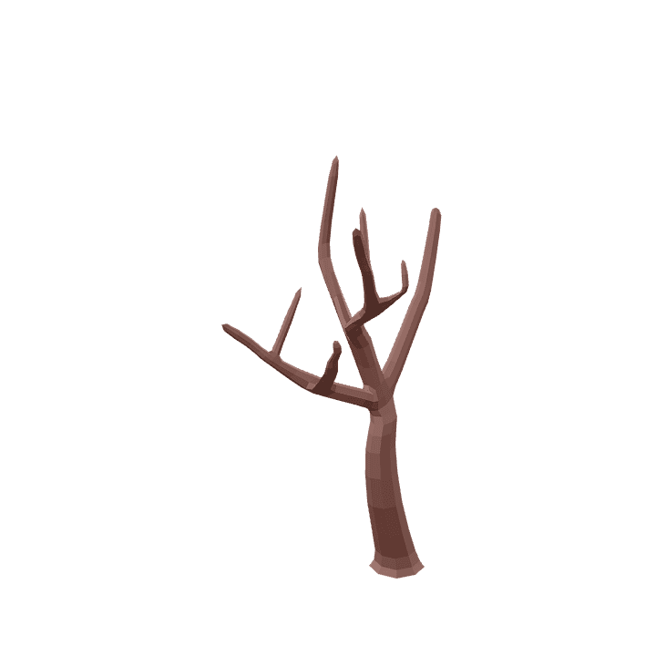 Common-tree, Dead, Tree 3D model. Free for use. - Image 1