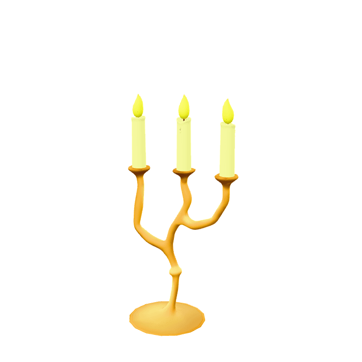 Candles, Flame, Light 3D model. Free for use. - Image 1