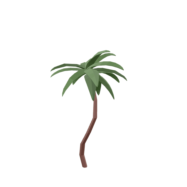 Palm-tree-harvested, Palm-tree, Plant 3D model. Free for use. - Image 1