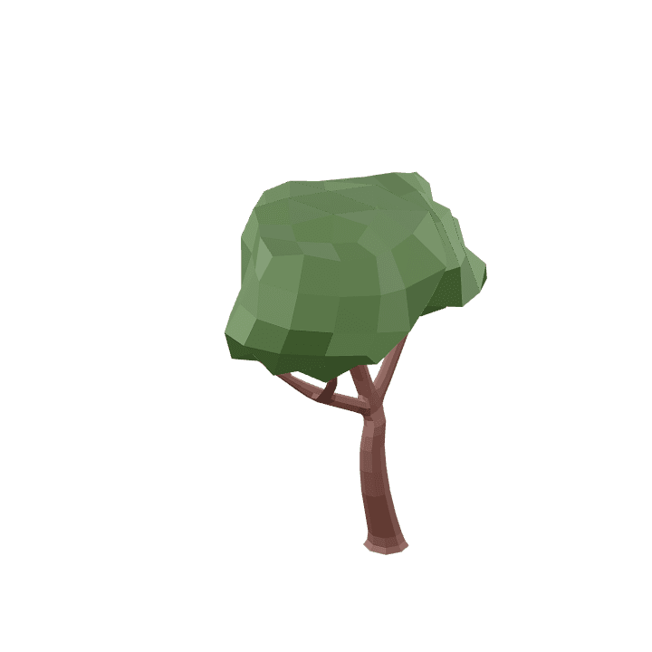 Common-tree, Tree, Green 3D model. Free for use. - Image 1