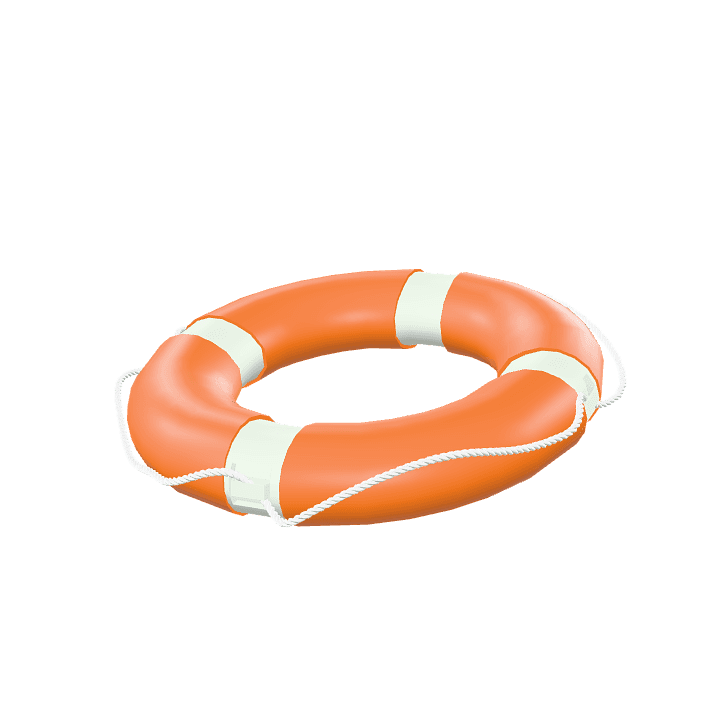 Lifebuoy, Life buoy, Life ring 3D model. Free for use. - Image 1