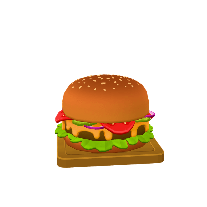 Food, Fast, Toon 3D model. Free for use. - Image 1
