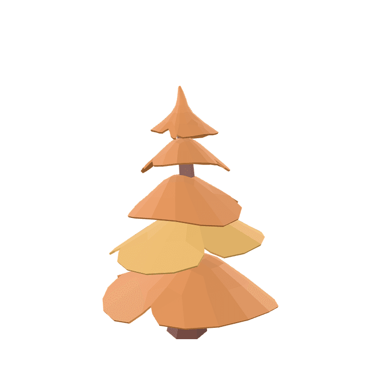 Pine-tree, Autumn, Tree 3D model. Free for use. - Image 1
