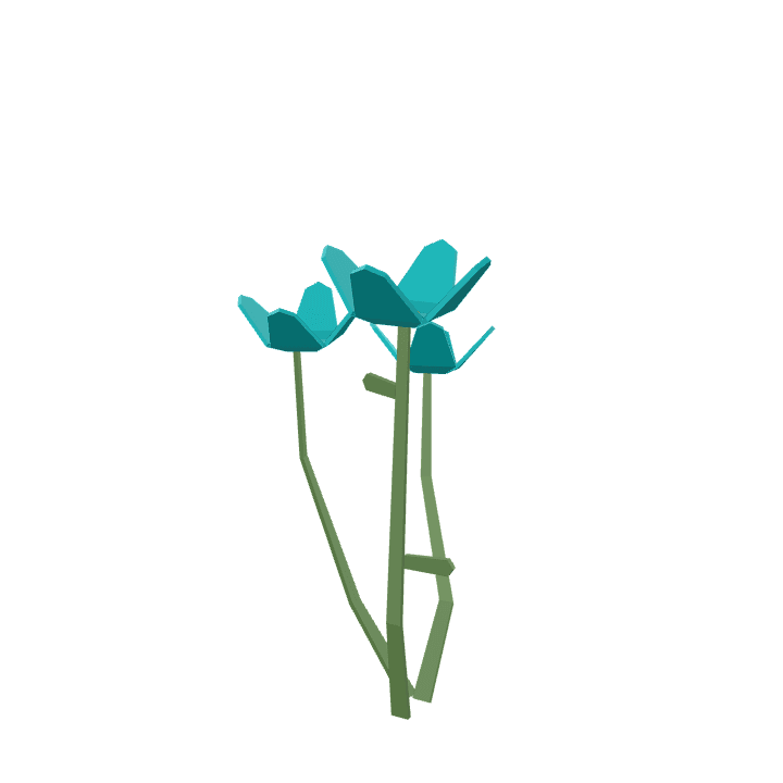 Flowers, Plant, Colorful 3D model. Free for use. - Image 1