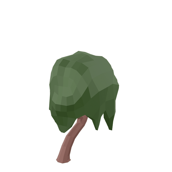 Willow-tree, Tree, Green 3D model. Free for use. - Image 1