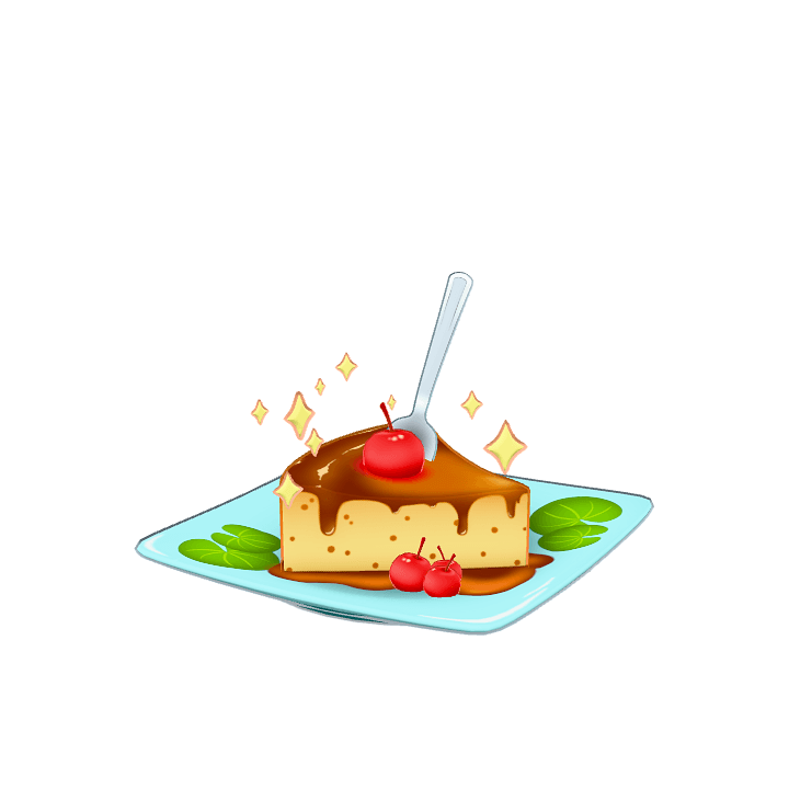 Food, Dessert, Pudding 3D model. Free for use. - Image 1