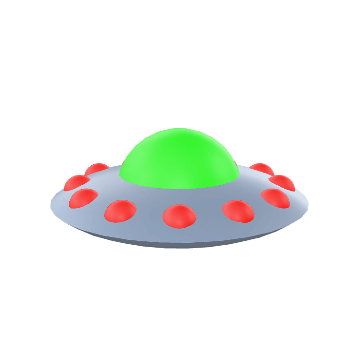 Ufo, Uap, Alien 3D model. Free for use.