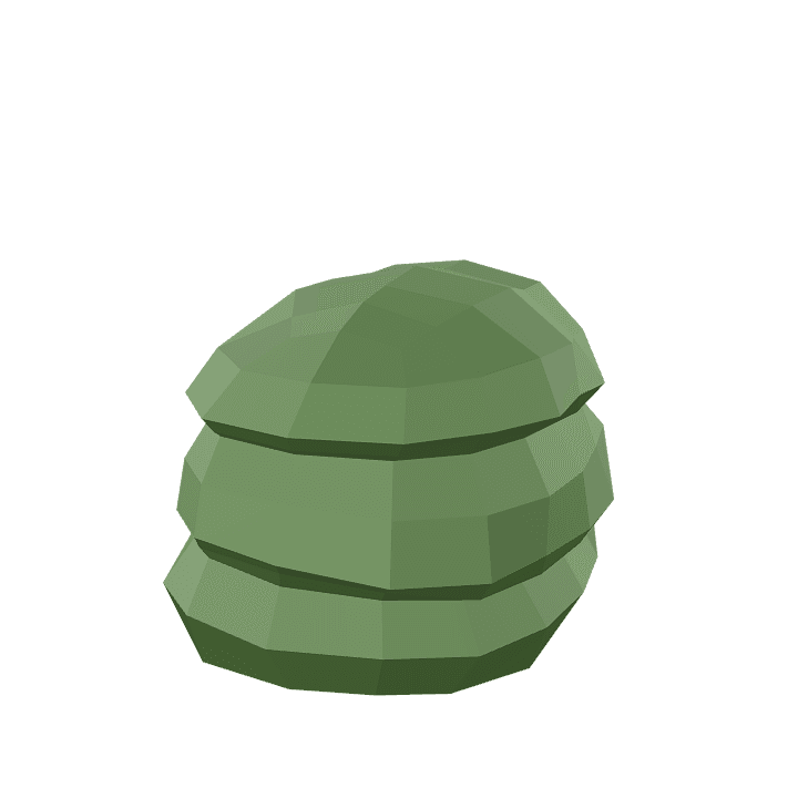 Bush, Plant, Green 3D model. Free for use. - Image 1