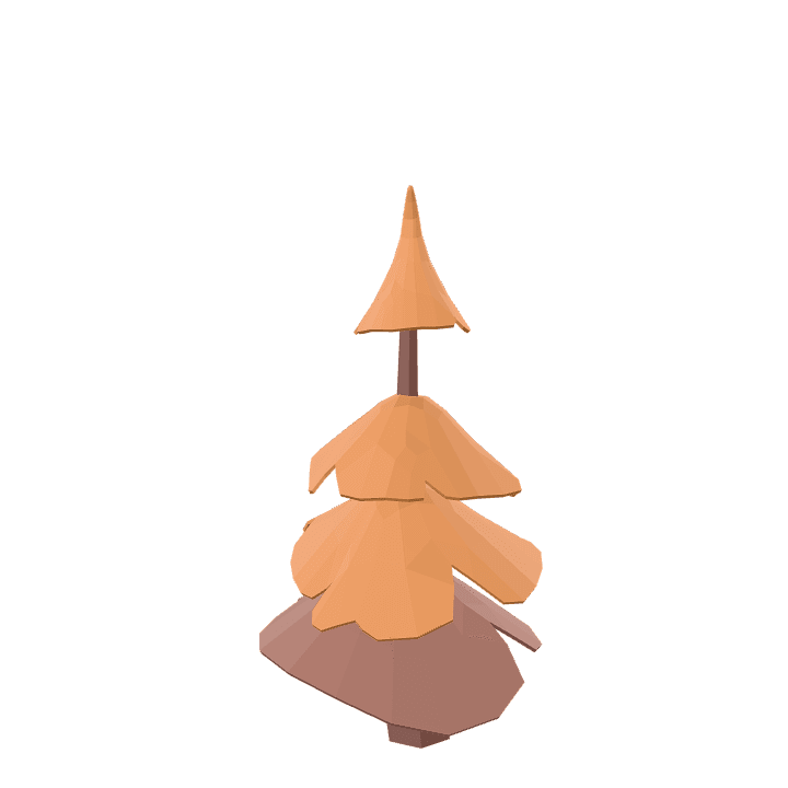 Pine-tree, Autumn, Tree 3D model. Free for use. - Image 1