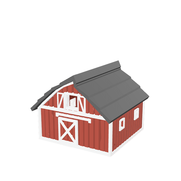 Small-barn, Barn, Farm 3D model. Free for use. - Image 1