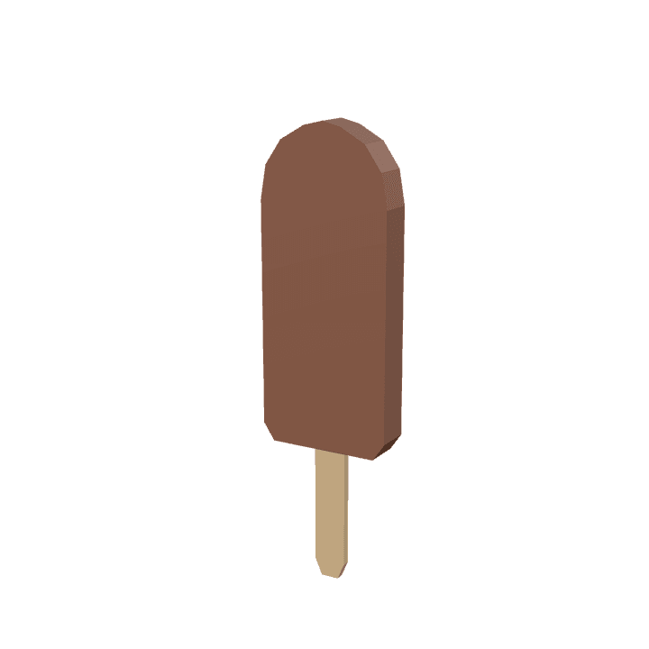 Popsicle, Chocolate, Frozen-dessert 3D model. Free for use. - Image 1