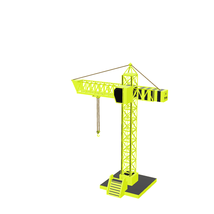 Crane, Hook, The burden of 3D model. Free for use. - Image 1