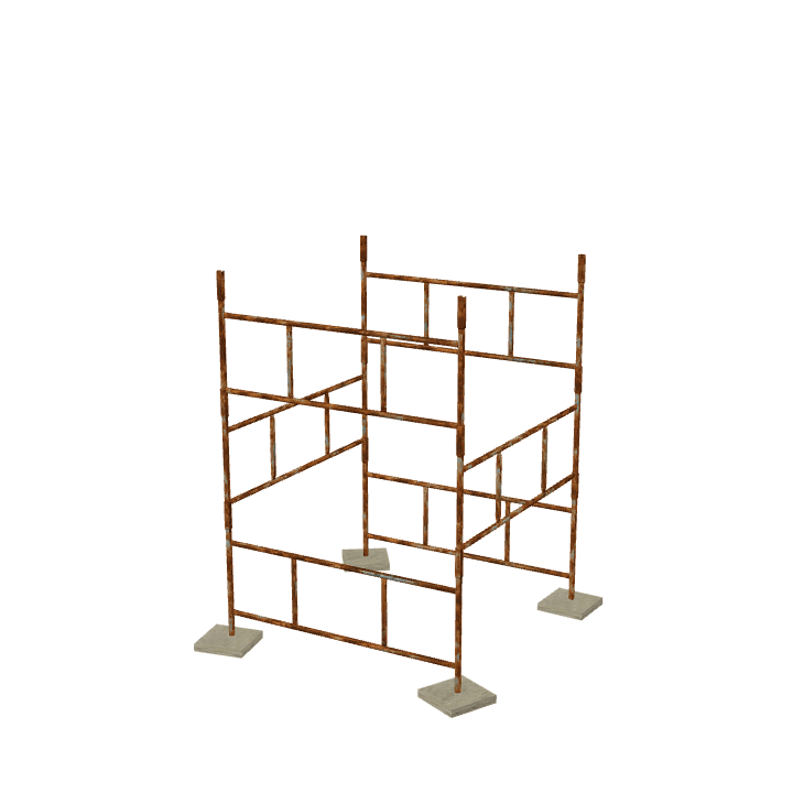 Scaffolding, Building, Work 3D model. Free for use.