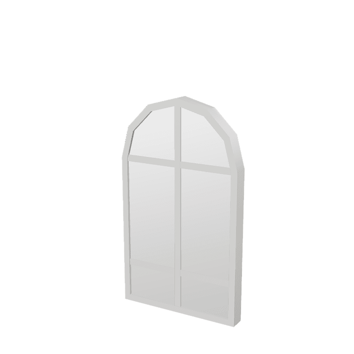 Round-window, Window, Wood 3D model. Free for use. - Image 1