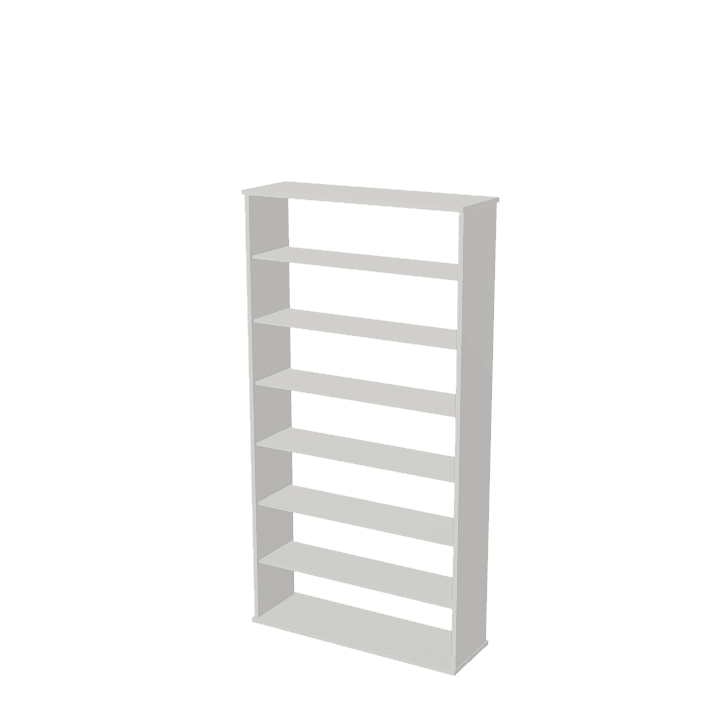 Bookshelf, Shelf, Furniture 3D model. Free for use. - Image 1
