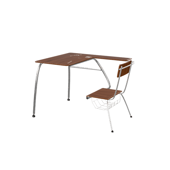 Armchair, School, Study 3D model. Free for use. - Image 1