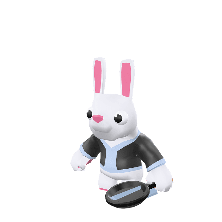 Bald-rabbit, Rabbit, Animal 3D model. Free for use.