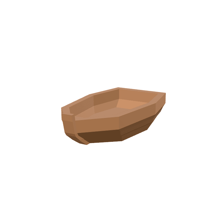 Boat, Wooden-boat, Transport 3D model. Free for use. - Image 1