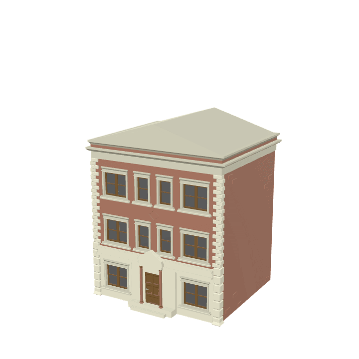 Big-building, Building, Structure 3D model. Free for use. - Image 1