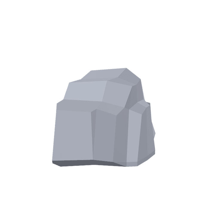 Rock, Stone, Grey 3D model. Free for use. - Image 1