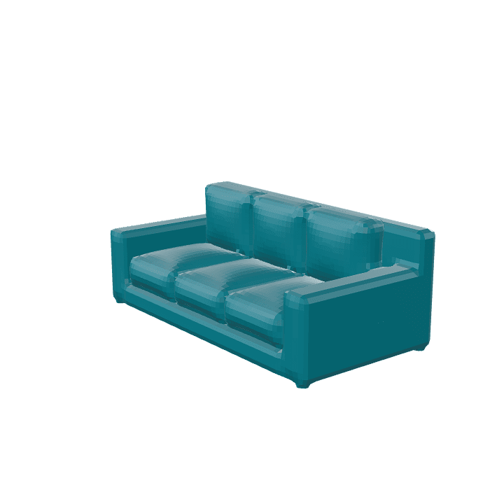 Sofa, Salon, House 3D model. Free for use. - Image 1