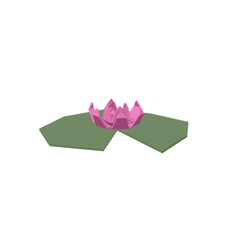 Lilypad, Plant, Green 3D model. Free for use. - Image 1