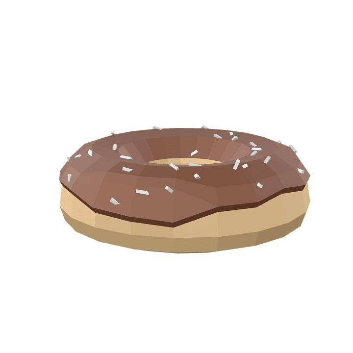 Donut, Doughnut, Food 3D model. Free for use. - Image 1