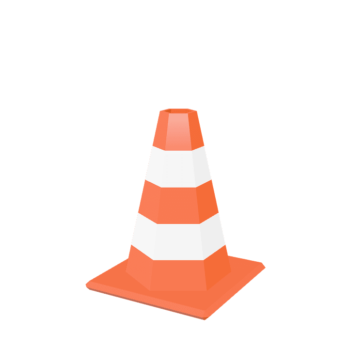 Traffic-cone, Cone, Orange 3D model. Free for use. - Image 1