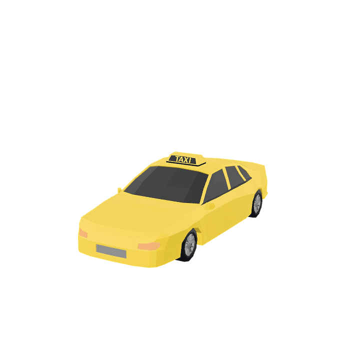 Taxi, Car, Vehicle 3D model. Free for use. - Image 1