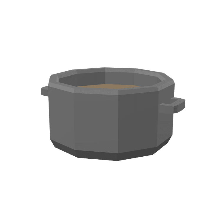 Cooking-pot, Pot, Soup 3D model. Free for use.
