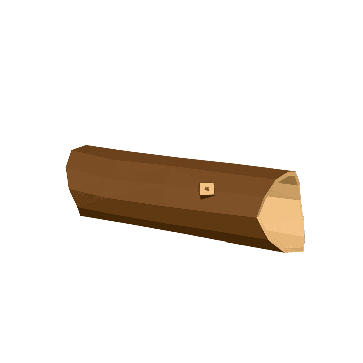 Log, Low poly, Tree 3D model. Free for use. - Image 1